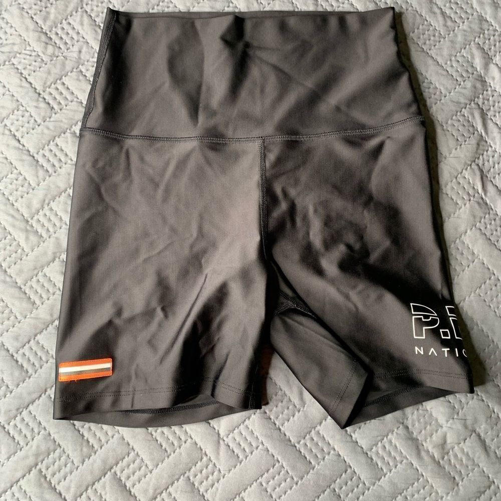 P.E Nation Black Bike Shorts